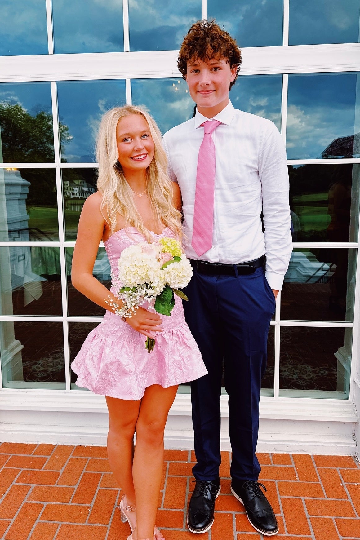 Sweet A Line Sweetheart Pink Short Homecoming Dress with Ruffles