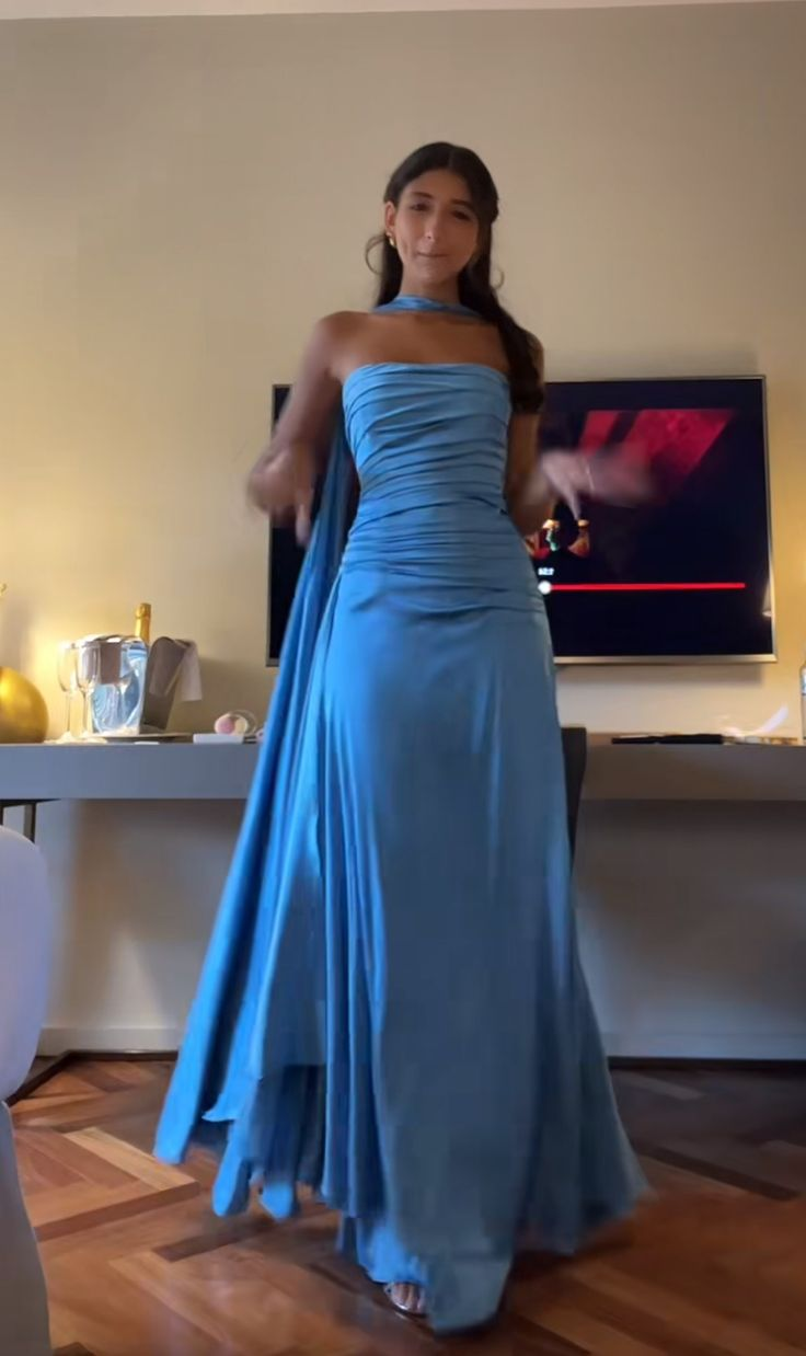 Elegant Blue Prom Dress Chic Blue Evening Dress Y7442 - VelvetHem