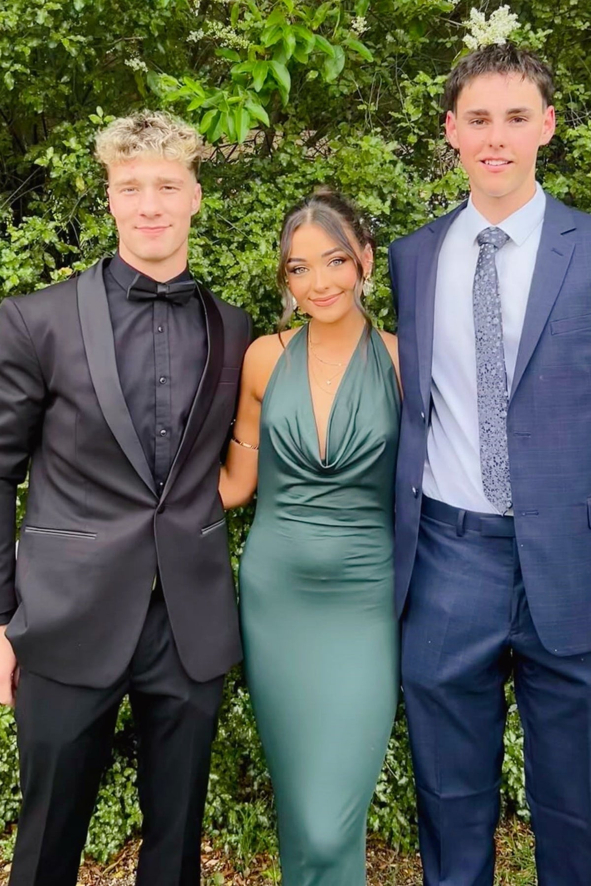 Dark Green Halter Cowl Neck Sheath Long Dress