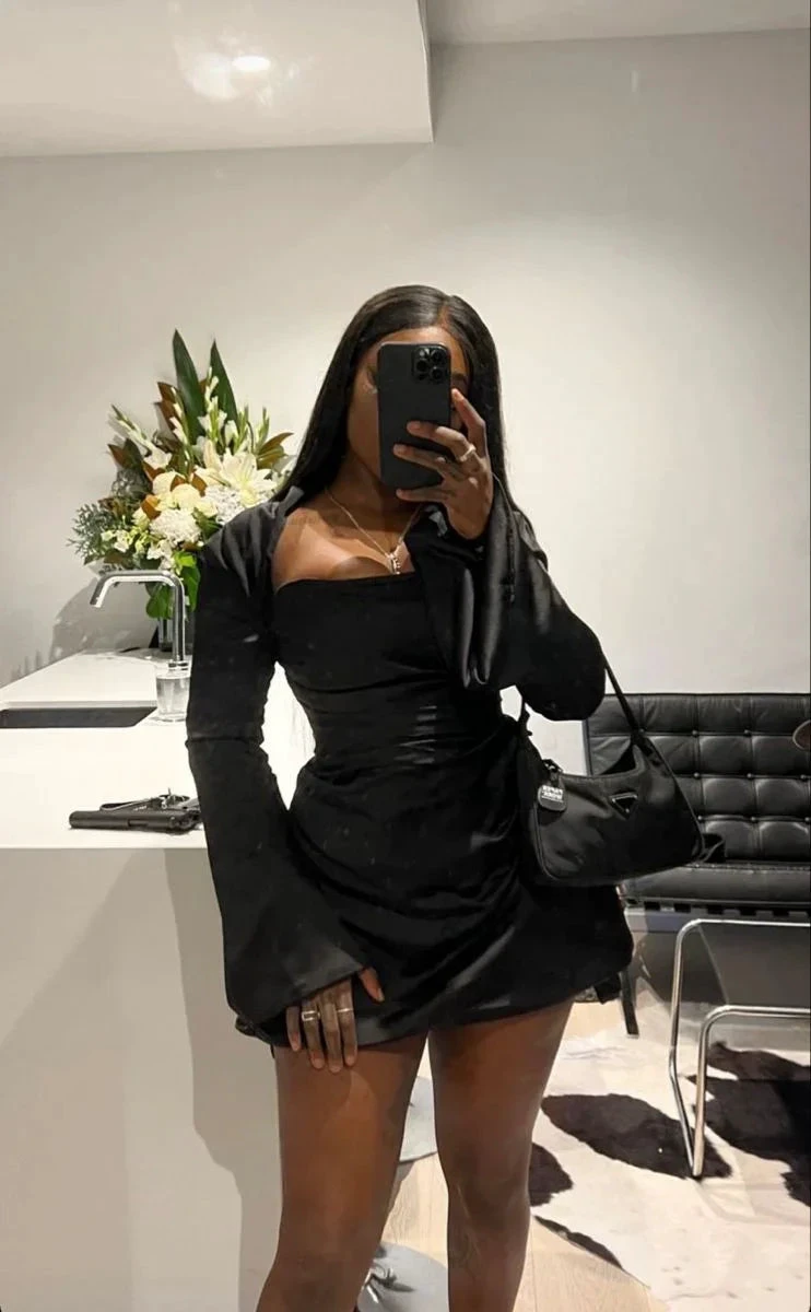 Sexy Black Party Dress Short Homecoming Dress (ZD12639) - VelvetHem