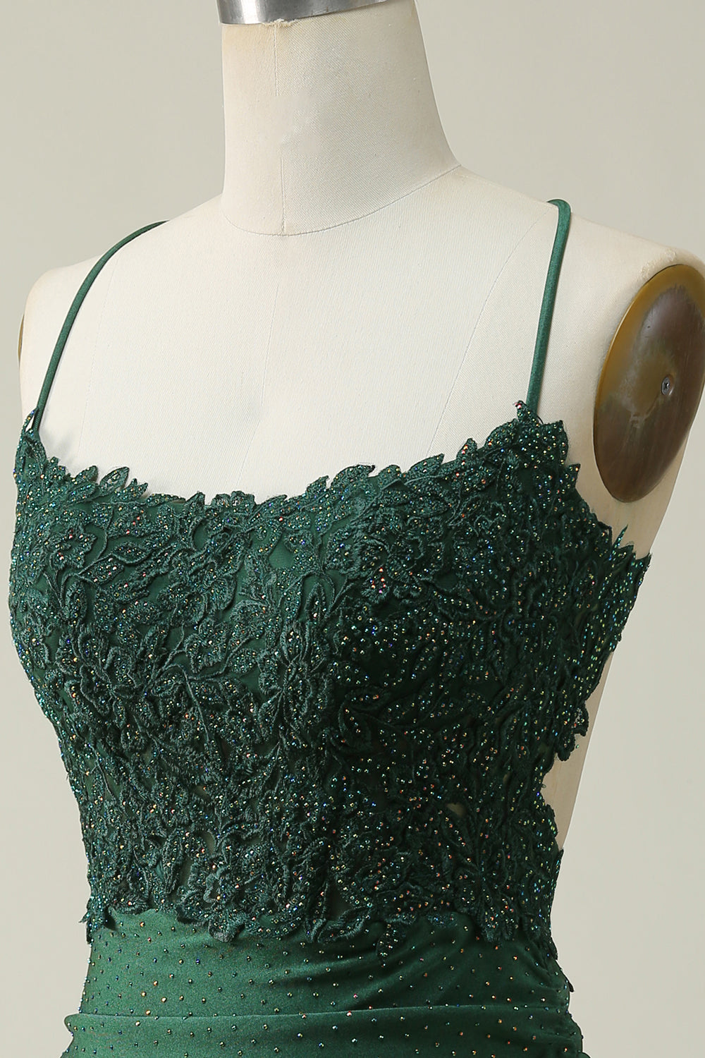 Dark Green Homecoming Dresses Beaded Short Tight Prom Dress with Appliques
