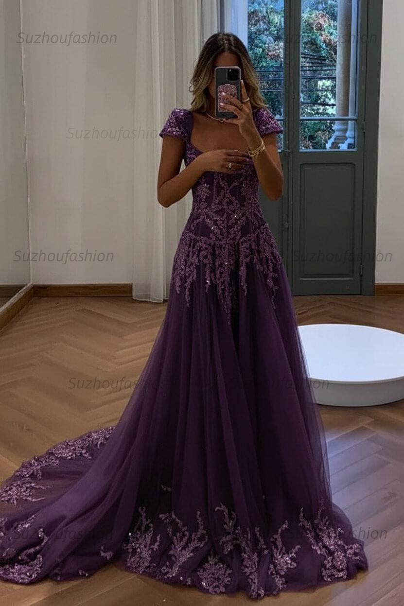 Suzhoufashion Gorgeous A Line Sweetheart Light Green Long Prom Dress With Appliques Formal Evening Gown