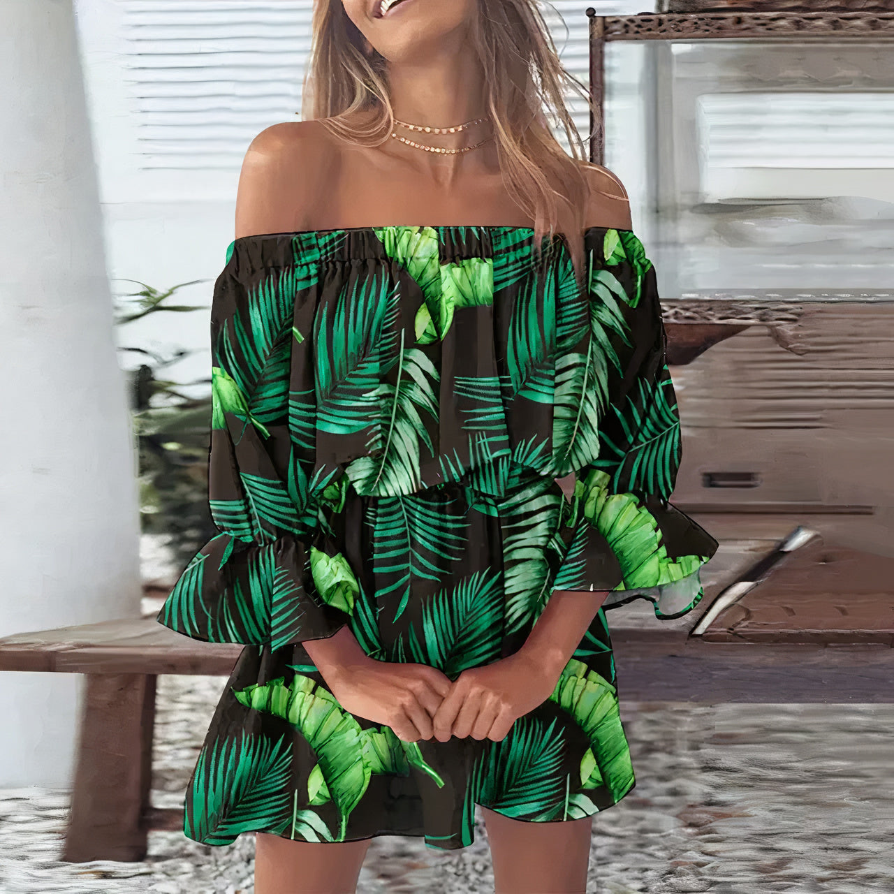 Natividad Exclusive Off the Shoulder Dress Designer Edit