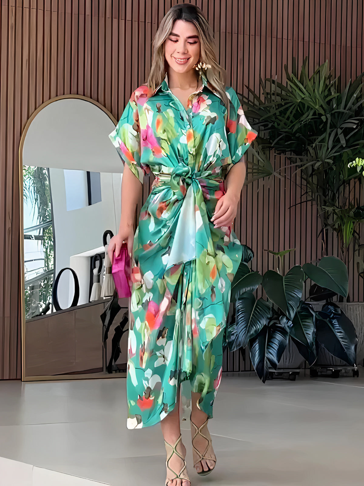 Trinidad Elevated Unique Floral Dress Chic Silhouette Collection