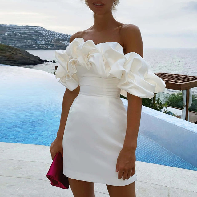 Ivana Effortless Off Shoulder Dress Boutique Collection
