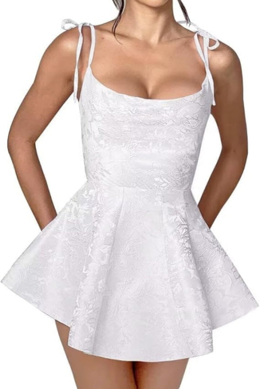 Elegant Spaghetti Straps Satin Short Homecoming Dresses online