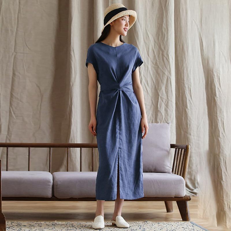 Elegant Pure Color Charming Plus Size Dress - Omychic