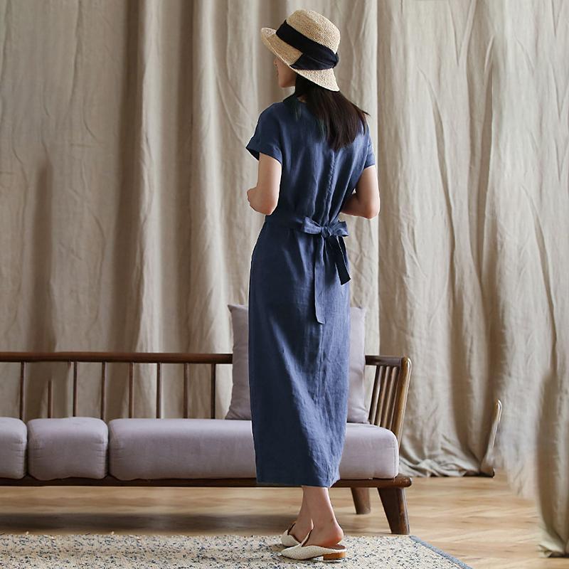 Elegant Pure Color Charming Plus Size Dress
