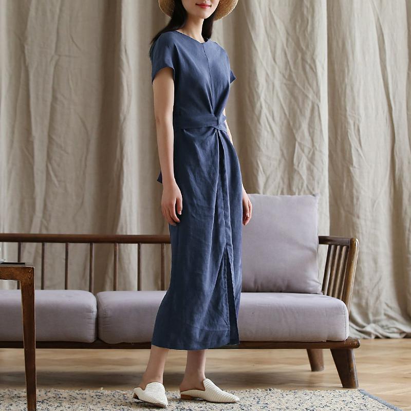 Elegant Pure Color Charming Plus Size Dress
