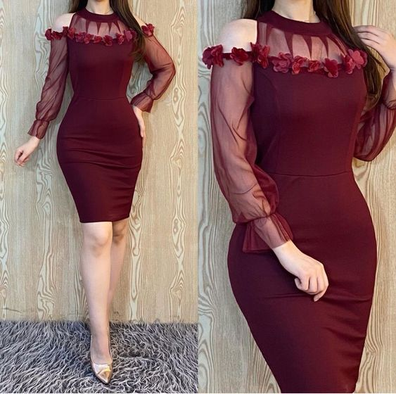 Bodycon Dress Sexy Homecoming Dress (ZD11399)
