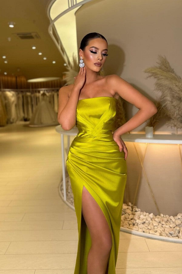 Fabulous Modern Long Mermaid Sleeveless Prom Dresses With Split