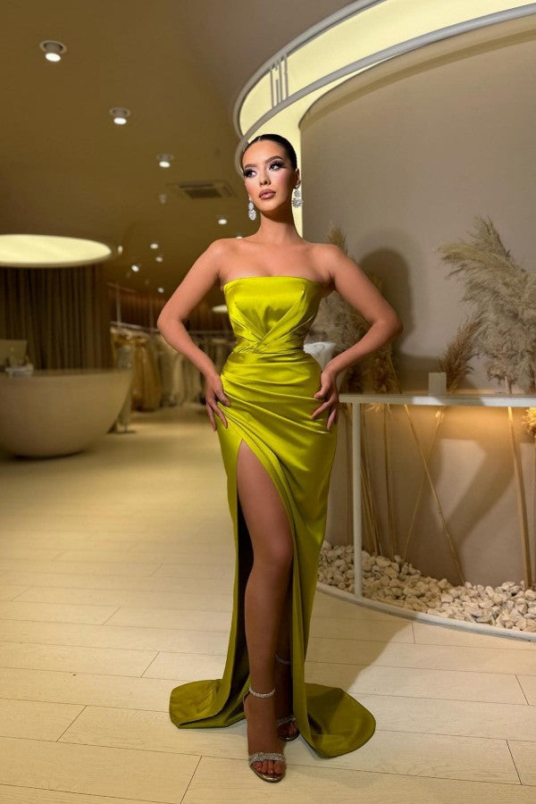 Fabulous Modern Long Mermaid Sleeveless Prom Dresses With Split