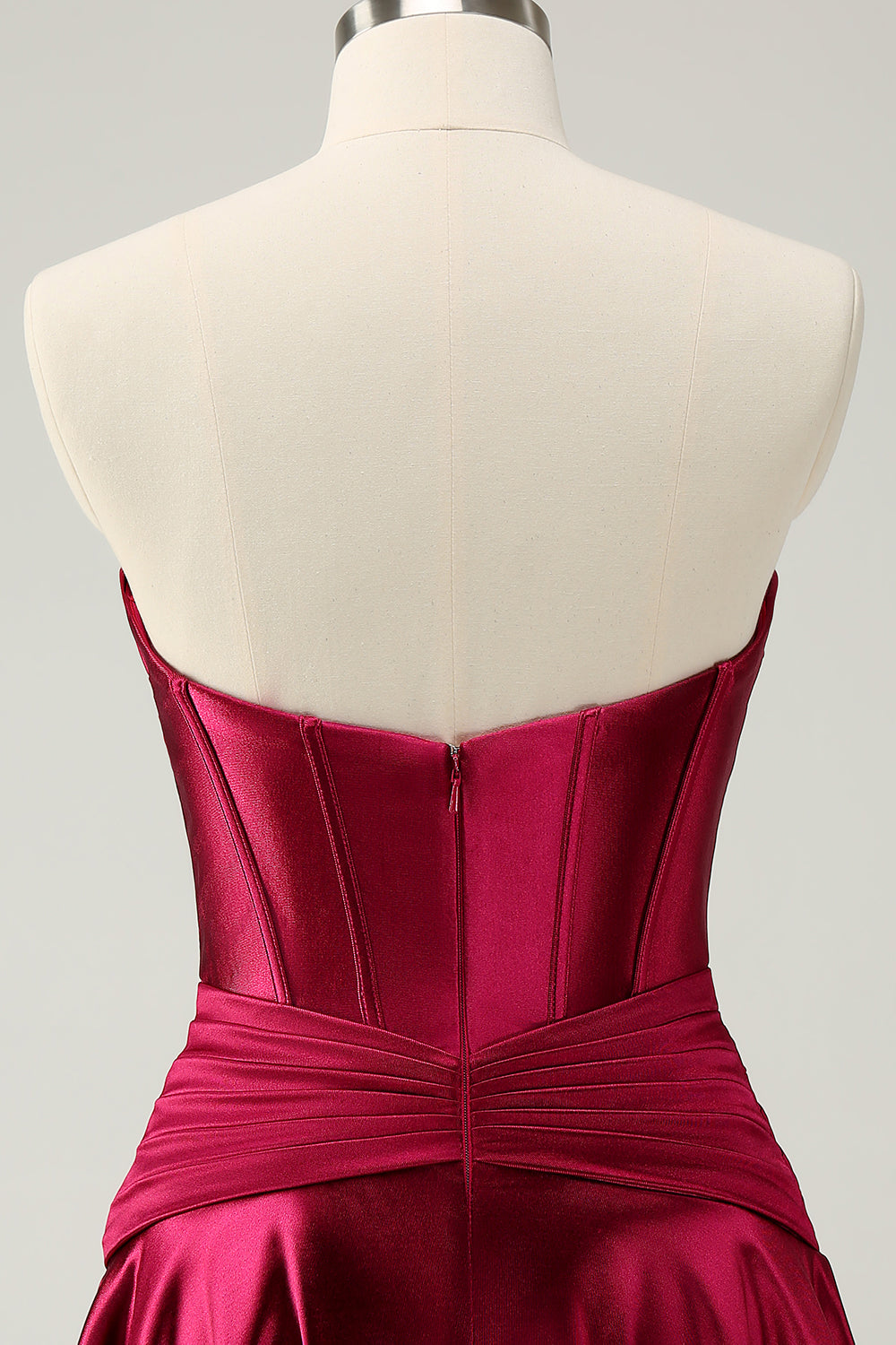 Fuchsia Homecoming Dresses Strapless Corset A Line Short Cocktail Dresses