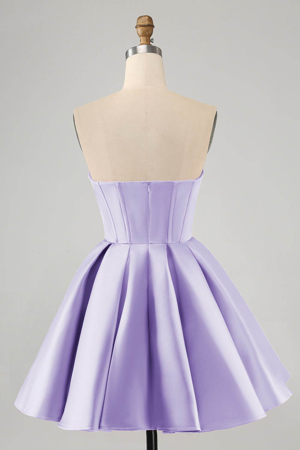 Fuchsia Homecoming Dresses Strapless Corset Beaded Tight Short Cocktail Dresses