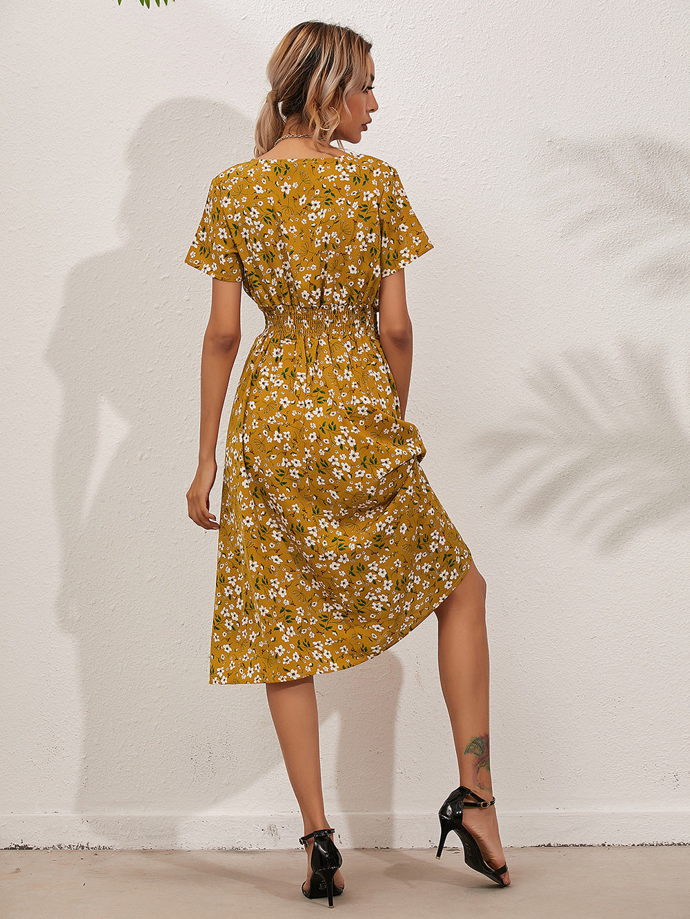 Karen Statement Summer Dress with Floral Print Boutique Collection