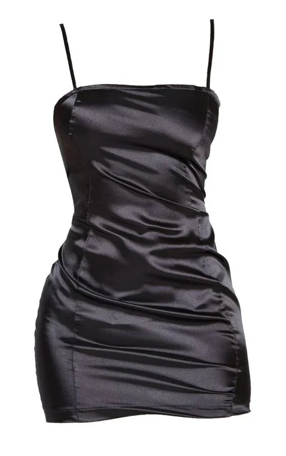 Sexy Black Dress Short Homecoming Dress (ZD12329) - VelvetHem