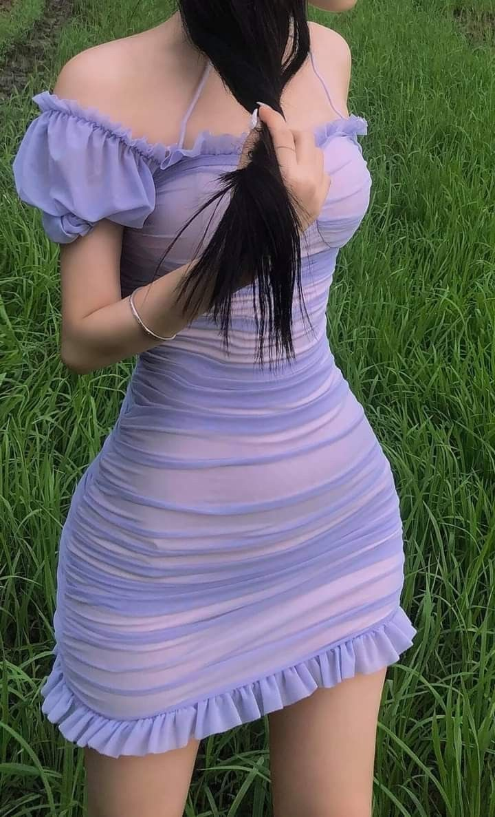 Elegant Lavender halter Chiffon Sheath Cocktail Dress Short Homecoming Dress - View 3 | VelvetHem