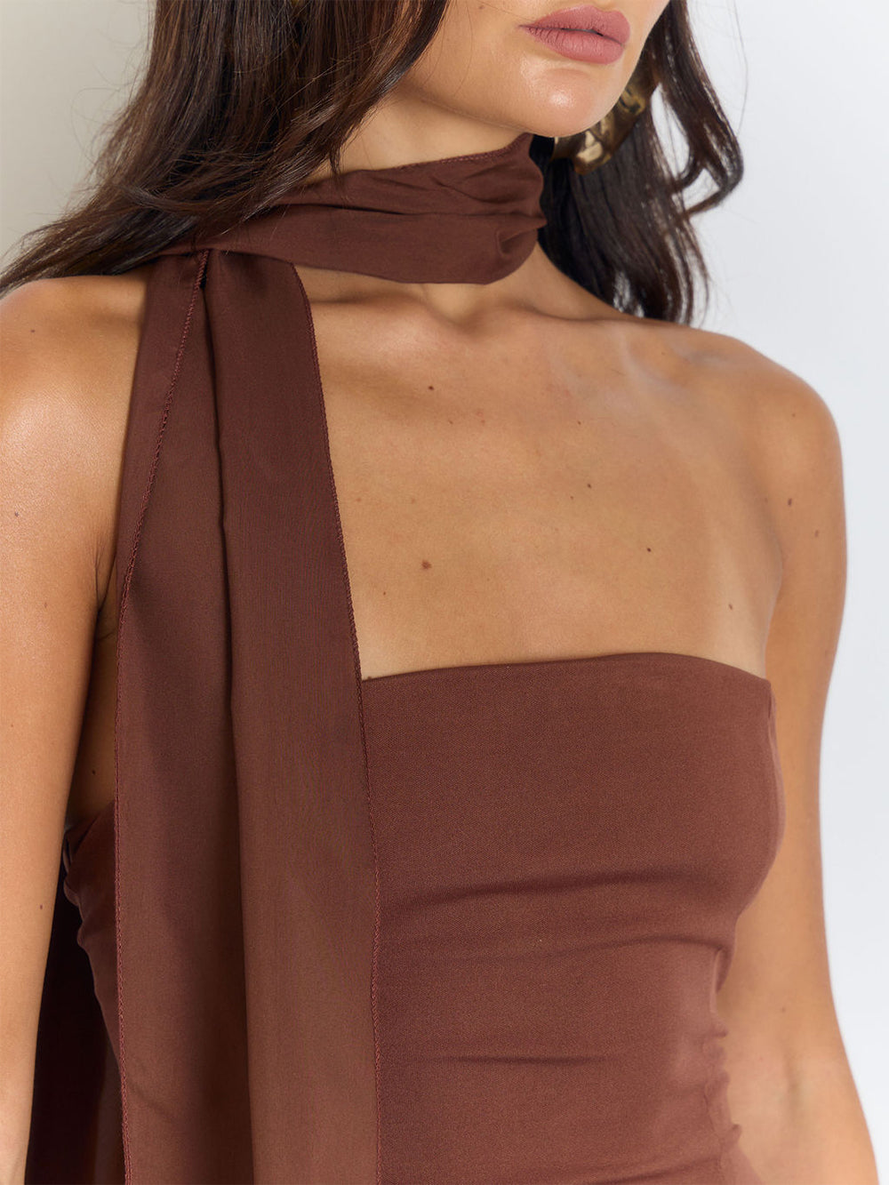 Lyra Backless Split Skirt Maxi Dress