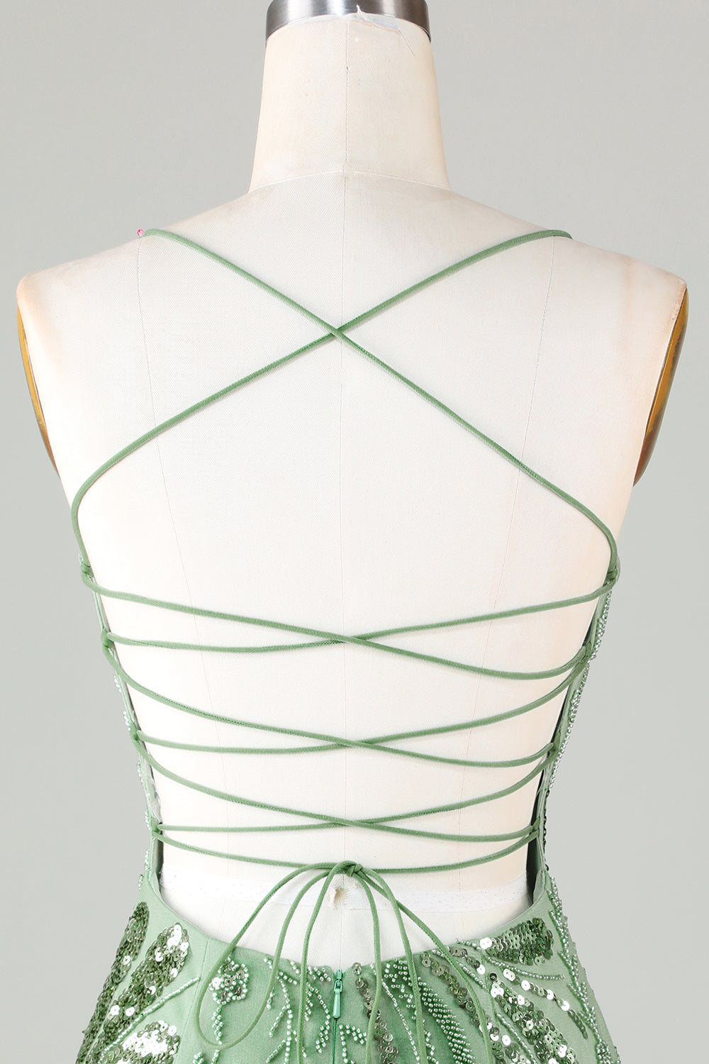 Glitter Green Homecoming Dresses Sequin Tight Beaded Short Cocktail Dresses