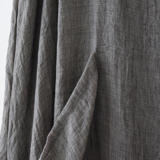 Gray asymmetrical cotton dresses summer maxi dresses sleeveless