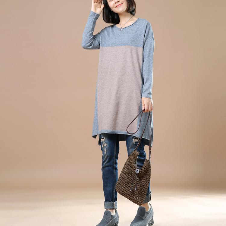 Gray long sweater plus size winter dresses