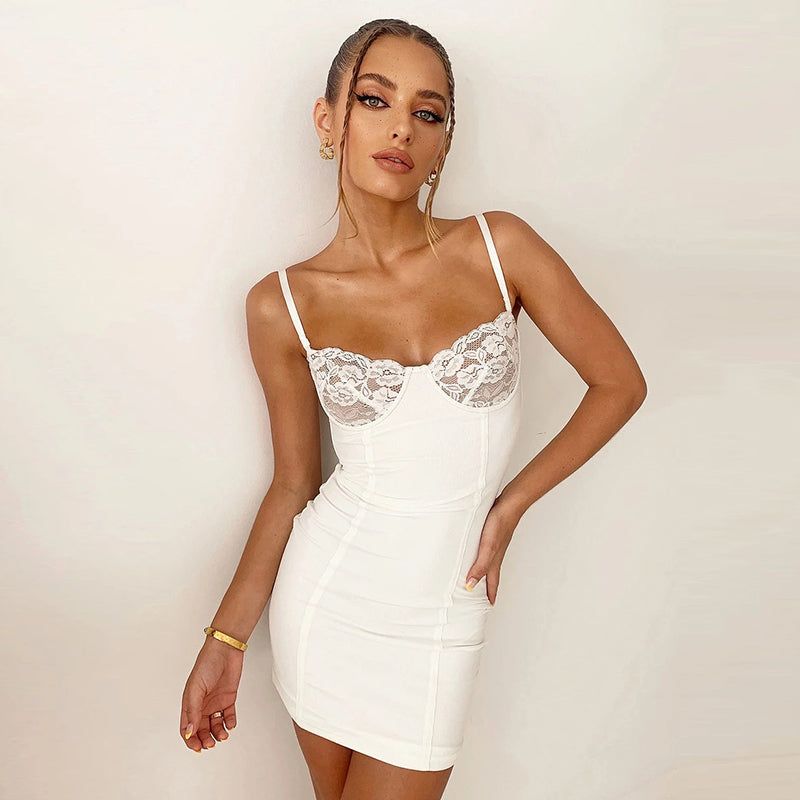 Tali Lace Cups Bodycon Bustier Mini Dress