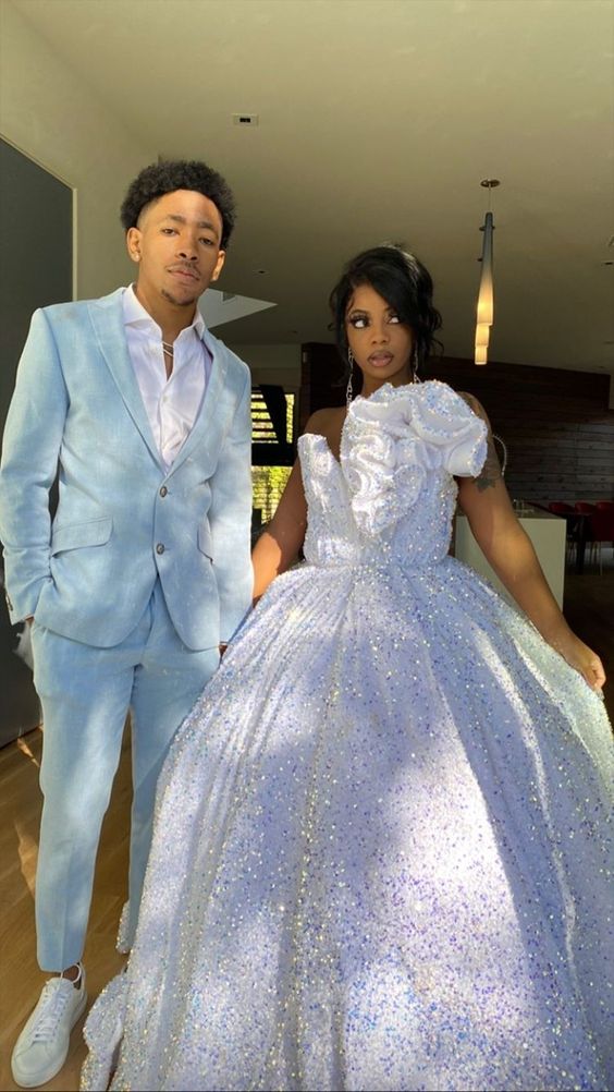 Sequins Ball Gown New Arrival Prom Dress - VelvetHem