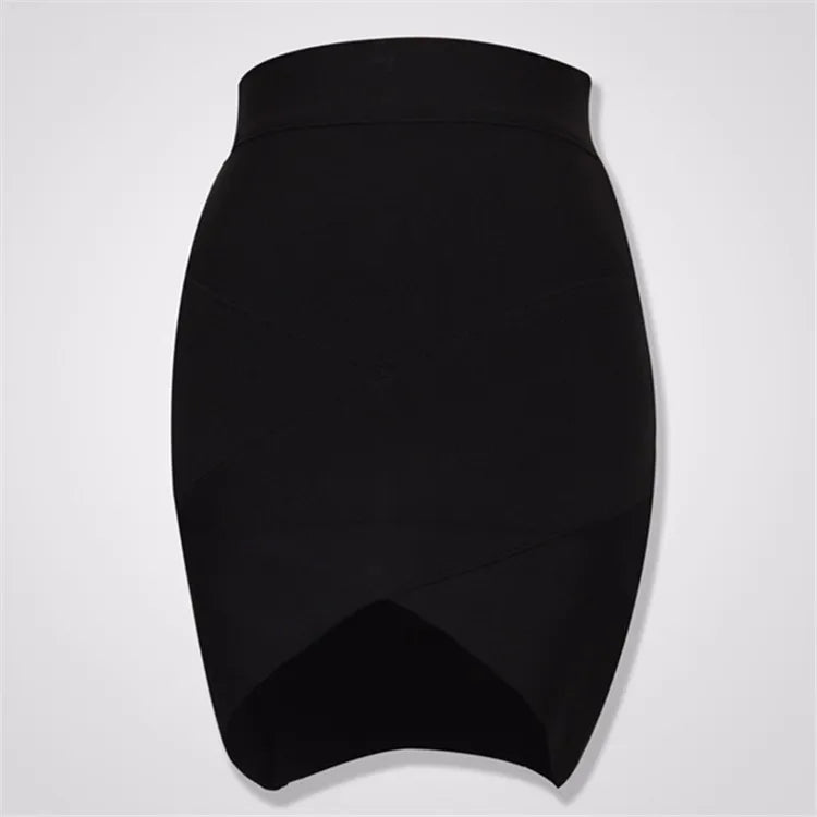 Ladies Rayon Thick Short Bandage Skirt Cocktail Party Cute Mini Skirt - View 7 | VelvetHem