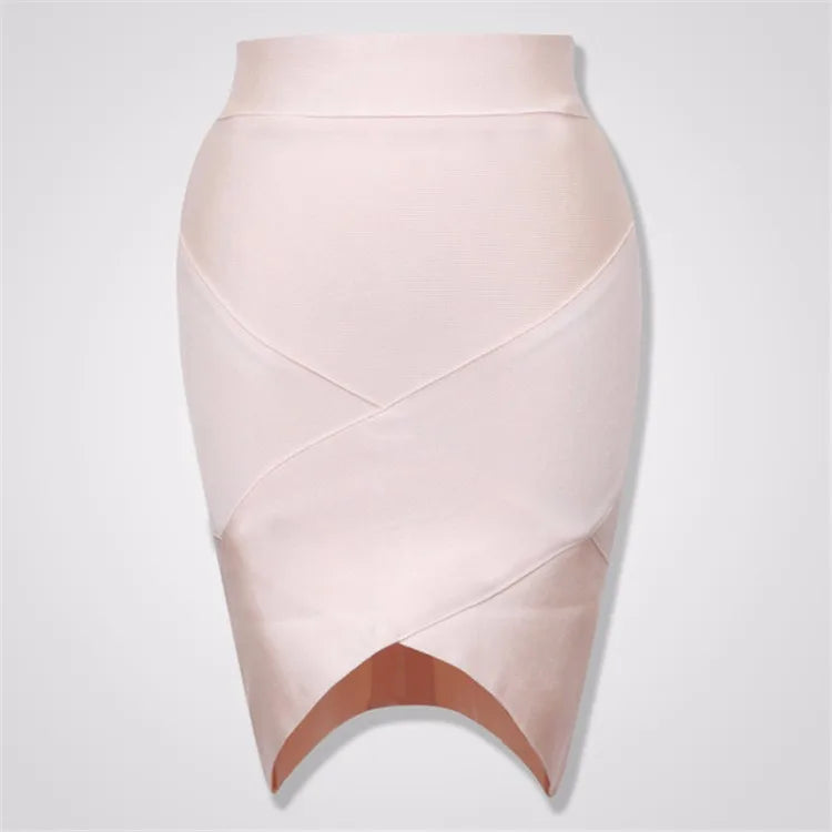 Ladies Rayon Thick Short Bandage Skirt Cocktail Party Cute Mini Skirt - View 6 | VelvetHem