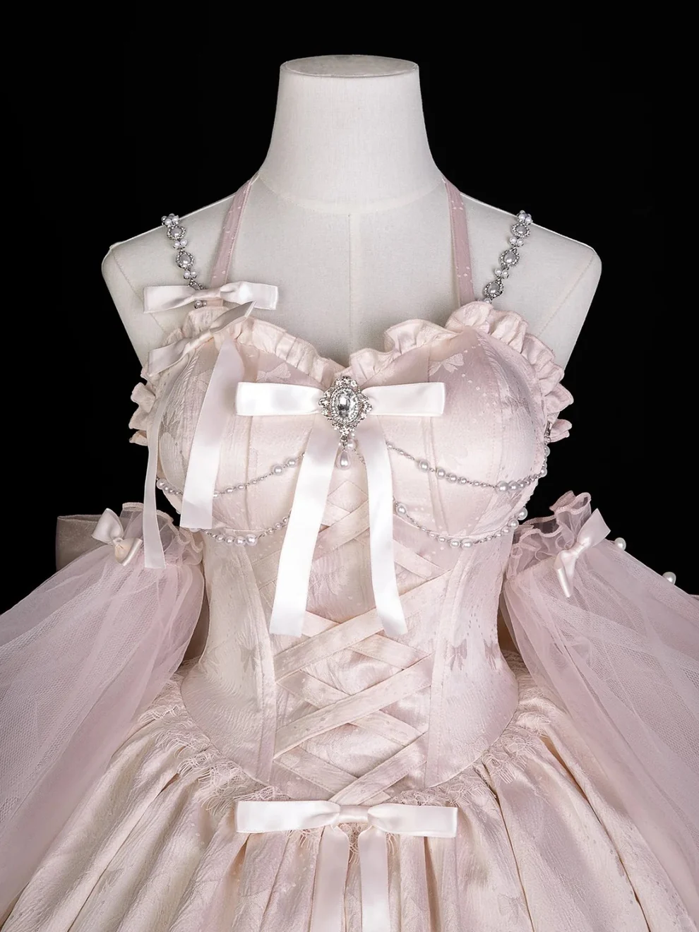 Sweet Pink Halter Satin A Line Formal Homecoming Dress Short Birthday Outfits - View 3 | VelvetHem
