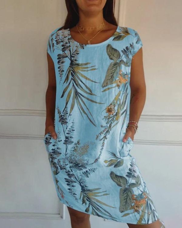 Leila Chic Cotton Linen Summer Dress Statement Occasion Edit