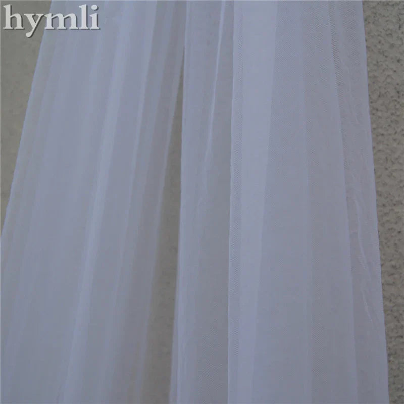 Cathedral Length Bridal Veil 1 Layer Long Lace Wedding Veil with Sequins for Brides