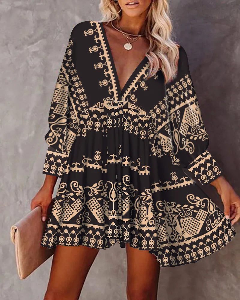 Yesenia Statement Mini Dress Chic Silhouette Collection