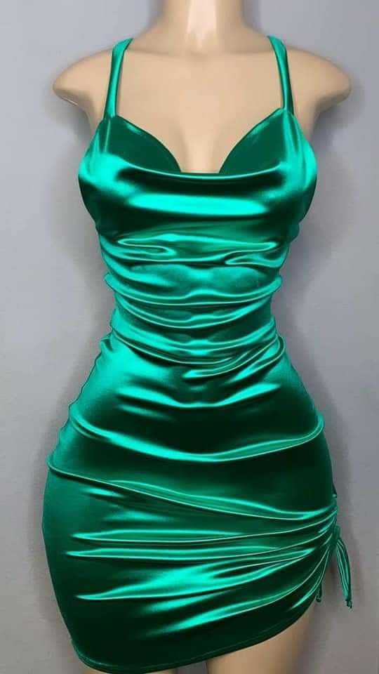 Emerald Green Bodycon Dress Sexy Night Party Dress cc93 - View 2 | VelvetHem