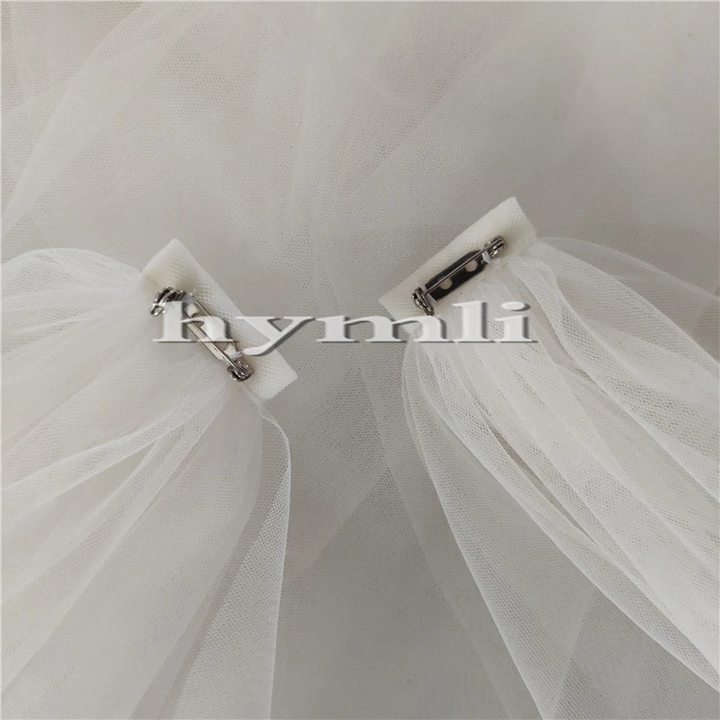 Wedding Cape, Bridal Cape Veil ,Wedding Cape Veil, Modern Veil, Drape Veil Cape in White, Off White , Ivory , Champagne - View 4 | VelvetHem