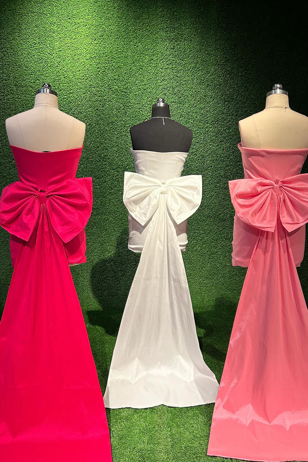 Homecoming Dresses Strapless Tight Short Cocktail Dresses with Bowknot