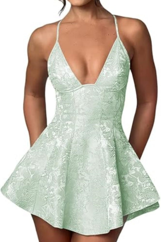 Hor Selling Halter Satin Short Homecoming Dresses Ruffle for Girls