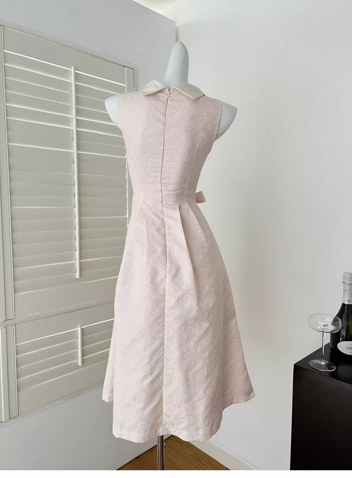 Elegant Pink A Line Birthday Dress Prom Dress - View 4 | VelvetHem