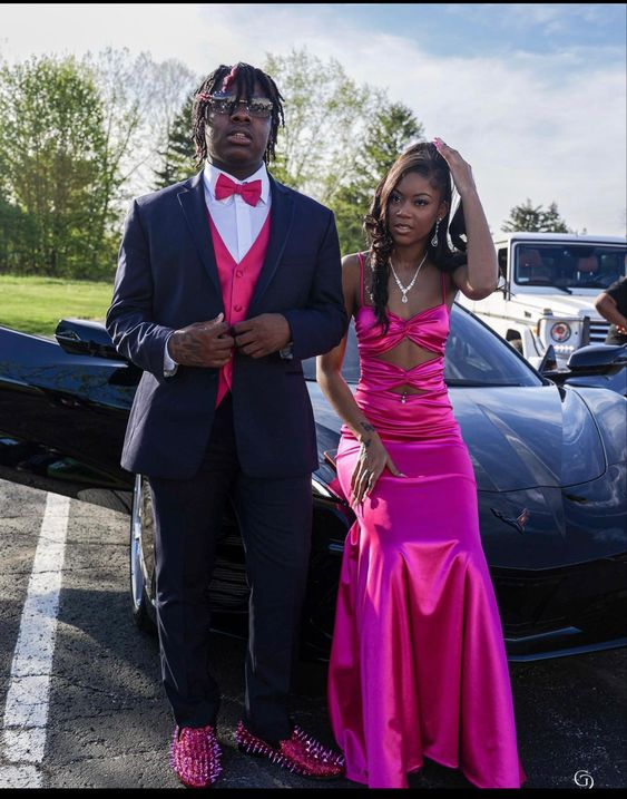 Sweetheart Fuchsia Mermaid Prom Dress,Long Prom Dress - VelvetHem