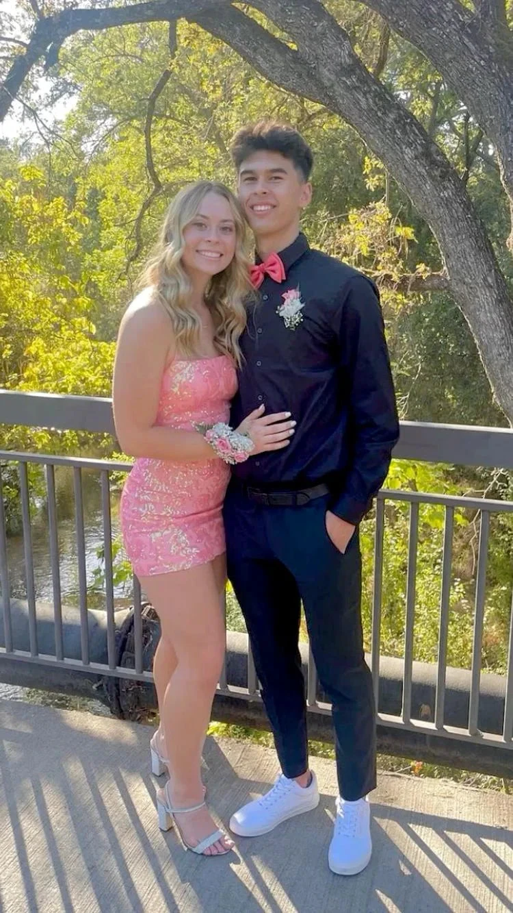 Pink Sequins Homecoming Dress Pink Party Dress (ZD12748) - VelvetHem