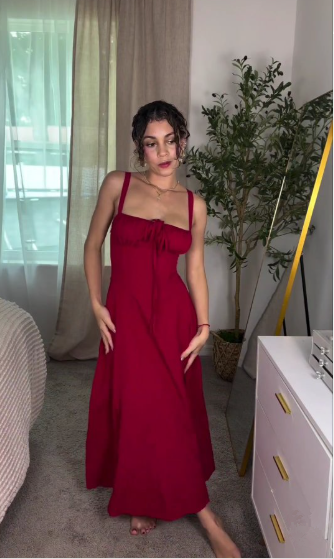 Elegant Burgundy Satin Slit Party Dress,A Line Slit Sleeveless Evening Dress