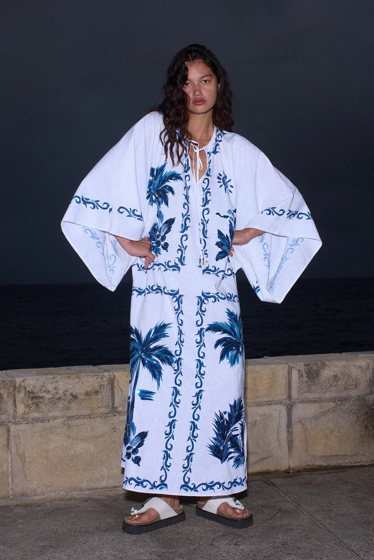 Liliana Boutique Blue Hawaiian Maxi Dress Collection