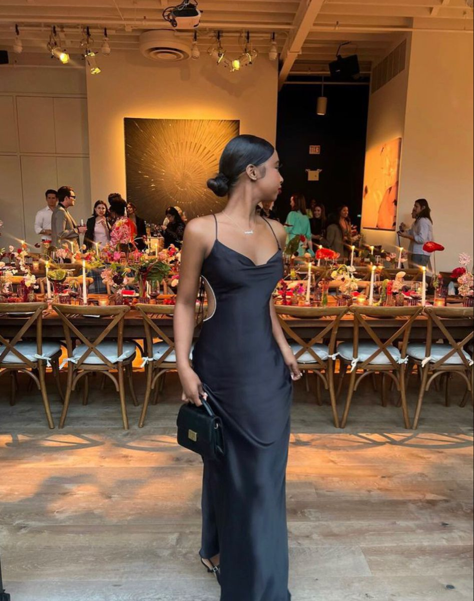 Stunning Black Sheath Prom Dress,Black Party Gown - VelvetHem