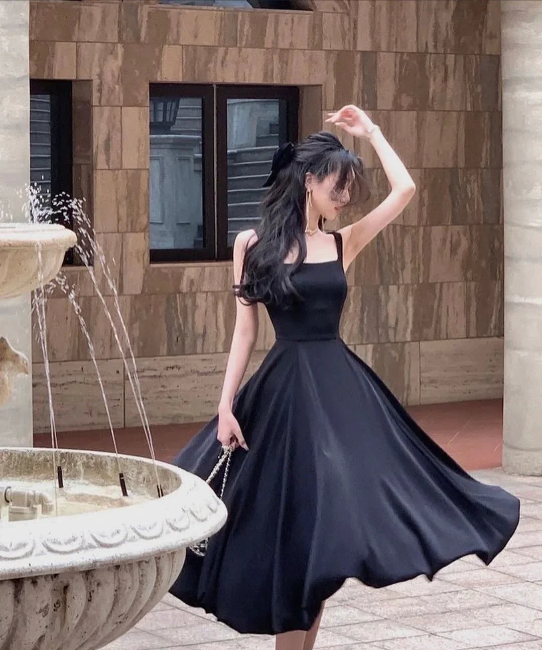 Simple A-line Black Party Dress Black Homecoming Dress (ZD12652) - VelvetHem