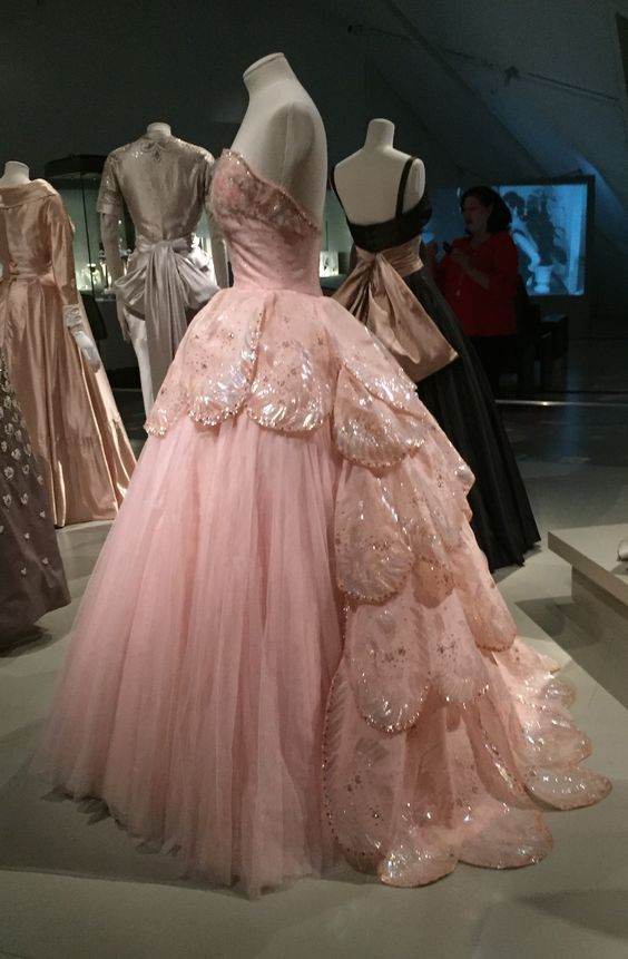 Pink Sweetheart Layered Tulle Lace Ball Gown Prom Dress - View 2 | VelvetHem