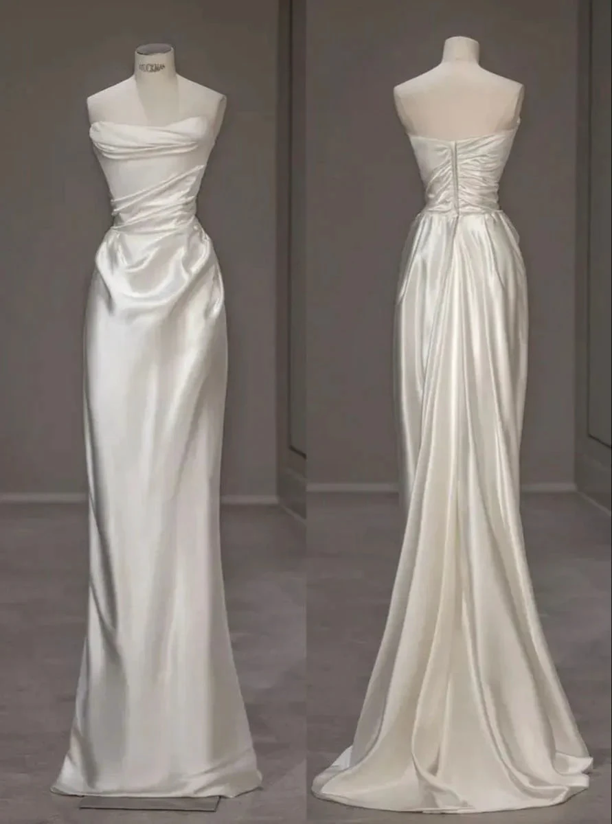 Wedding Dress Boho Sleeveless Mermaid Beach Princess Party Dress Y4610 by simplepromdress
