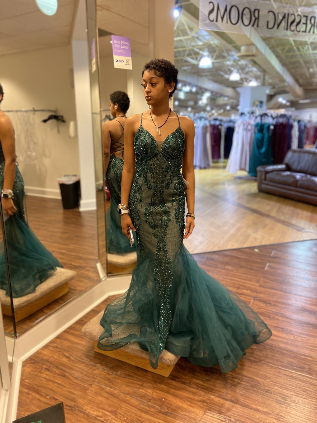 Charming Green Mermaid Evening Dress Green Evening Gown Y5918 - VelvetHem