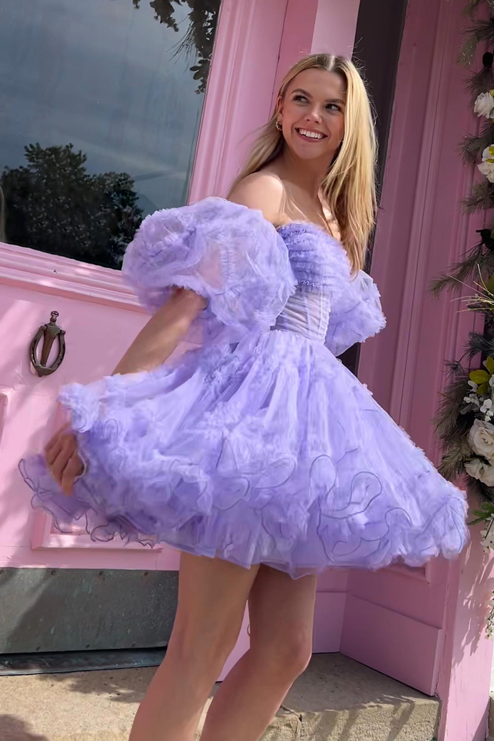 Light Pink Homecoming Dresses Corset A-Line Short Cocktail Dresses