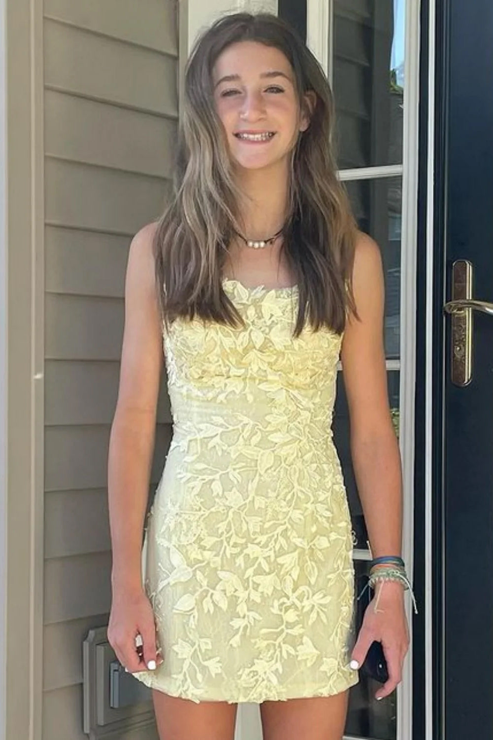 Lilac Homecoming Dresses Tight Short Cocktail Dresses with Appliques