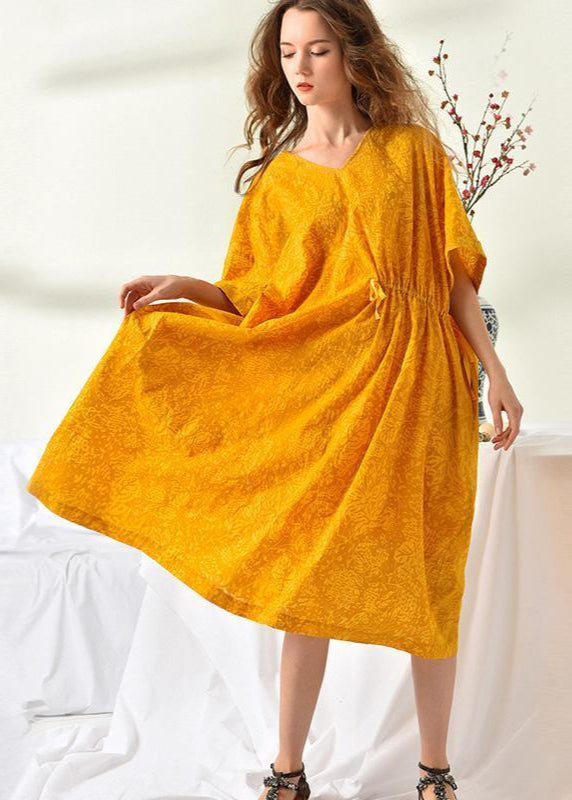 Loose Plus Size Cotton Pullover Solid Two Piece Dress